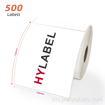 Label Penghantaran Thermal Langsung 4x6 Packaging Rolls